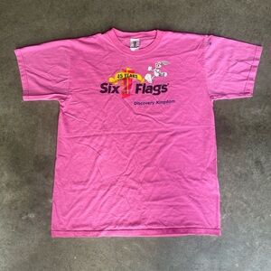 RARE VINTAGE 90s LOONEY TUNES PROMOTIONAL SIX FLAGS PINK MERCH